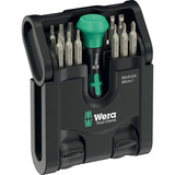 Wera Tool-Check Modular Set 1, mit 3 Werkzeugmodulen, Bit-Satz schwarz/grün, 50-teilig, inkl. 1/4" Bit-Ratsche, Winkelschlüssel
