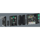 Wera Tool-Check Modular Set 1, mit 3 Werkzeugmodulen, Bit-Satz schwarz/grün, 50-teilig, inkl. 1/4" Bit-Ratsche, Winkelschlüssel