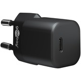 goobay Apple Lightning / USB-C PD-Ladeset 30 Watt, Ladegerät schwarz, 1 Meter Kabel, PD