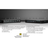 i-tec USB-C KVM Docking Station, Dockingstation schwarz, für Drei Ausgangsgeräte, Zwei Displays, Power Delivery