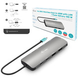 i-tec USB-C Metal Nano 2x HDMI Docking Station, Notebook HDMI, USB-C, PD