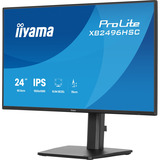 iiyama ProLite XB2496HSC-B1, LED-Monitor 60.5 cm (24 Zoll), schwarz (matt), FullHD, IPS, HDMI, DP, USB-C, USB-Hub, 144Hz Panel