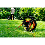 Brennenstuhl Garant G Bretec IP44 Gartenkabeltrommel, 1 Anschluss schwarz/orange, 38 + 2 Meter