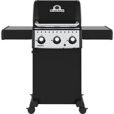 Broil King Gasgrill Crown 310 - BUNDLE schwarz, inkl. Gussplatte, Schutzhülle und Grillzange