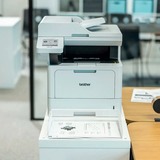 Brother MFC-L5710DN, Multifunktionsdrucker grau, USB, LAN, Scan, Kopie, Fax