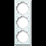 Busch-Jaeger Rahmen dreifach, Kunststoff, Thermoplast, glänzend, Unterputzmontage, IP20, 81x223x6 mm Retail