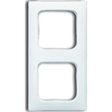 Busch-Jaeger Rahmen zwei fach, Abdeckung weiß, Retail