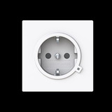 Busch-Jaeger Schutzkontaktsteckdose Schutzkontakt Safety Plus Steckdose weiß, Retail