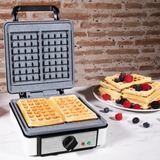 Cecotec Fun Gofrestone Double, Waffeleisen weiß/schwarz