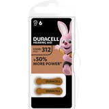 Duracell Hörgerätebatterie Hearing Aid 312 6 Stück, Größe 312