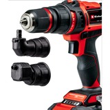 EINHELL Power X-Change Akku-Bohrschrauber TE-CD 18/45 3X-Li +22, 18Volt rot/schwarz, Li-Ion-Akku 2,0Ah, 22-teiliges Zubehör