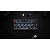 Keychron V1 Knob, Gaming-Tastatur schwarz/blaugrau, DE-Layout, Keychron K Pro Brown, Hot-Swap, RGB, PBT