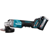 Makita Akku-Winkelschleifer GA013GM201 XGT, 40Volt blau/schwarz, 2x Li-Ion XGT Akku 4,0Ah, MAKPAC Gr.4