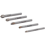 Makita Glas- und Fliesenbohrer-Satz 5-teilig, E-25410 mit Rundschaft