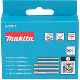 Makita Glas- und Fliesenbohrer-Satz 5-teilig, E-25410 mit Rundschaft
