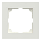 Merten Rahmen einfach aus Thermoplast für Senkrecht- und Waagerechtmontage, glänzend weiß (glänzend), Retail