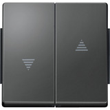 Merten Wippe zweiteilige Wippe mit Symbol Pfeile für Jalousie anthrazit, Retail