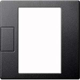 Merten Zentralplatte für Raumtemperaturregler Einsatz Typ MEG5775-0414, Thermoplast matt anthrazit, Retail