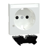 Merten Zentralplatte mit Linse für Kontrolllicht, antibakteriell, glänzend Retail