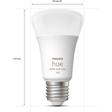 Philips HUE White & Color Ambiance Starter-Set: E27 Smarte Lampe A60 Doppelpack, LED-Lampe 