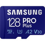 SAMSUNG PRO Plus 128 GB SDXC (2023), Speicherkarte UHS-I U3, Class 10, V30, inkl. USB-Adapter