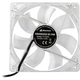 Sharkoon Gehäuselüfter Blaue LED BULK transparent, 3-Pin-/5,25"-Anschluss, 120 mm