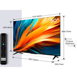 TCL 50PF650, LED-Fernseher 126 cm (50 Zoll), schwarz, UltraHD/4K, Triple Tuner, FireTV OS 7