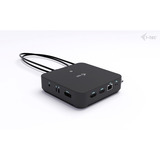 i-tec USB-C DP Dual HDMI Docking Station, Dockingstation schwarz, Power Delivery 100 W, HDMI, DP