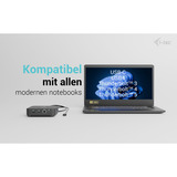 i-tec USB-C DP Dual HDMI Docking Station, Dockingstation schwarz, Power Delivery 100 W, HDMI, DP