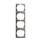 0 Rahmen vierfach senkrecht alpha 1734 KA-20 platin, Retail