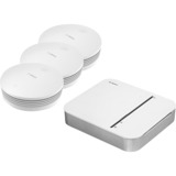 Bosch Aktionspaket "Smarte Rauchmelder", Set weiß, 3x Rauchmelderwarnmelder II, 1x Smart Home Controller