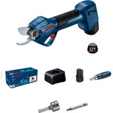 Bosch Professional Akku-Gartenschere GGP 12V-25 Professional, 12Volt blau/schwarz, 2x Li-Ionen Akku 3,0Ah
