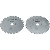 Bosch Professional PRO Wood Cordless Kreissägeblatt 165 mm 2 Stück, Promo-Pack