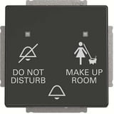Busch-Jaeger Klingeltaster Einschalteinheit Do Not Disturb Make Up Room anthrazit, Retail