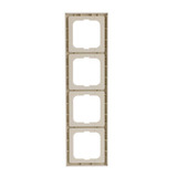 Busch-Jaeger Rahmen vierfach Kunststoff weiß, Retail