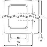 Busch-Jaeger Rahmen zwei-fach 2512-217K-103 rot, Retail