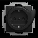 Busch-Jaeger Servicesteckdose Steckdose CEE 7/3 Typ F schwarz, Retail