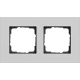 Gira Abdeckrahmen 2-fach grau, Retail