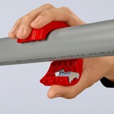 KNIPEX BiX, Rohrschneider für Kunststoffrohre und Dichthülsen rot/blau