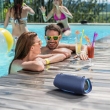 Medion Life P61762 Tragbarer Bluetooth Lautsprecher L blau, Bluetooth, Dual Illuminated, Lightstrip,Integrierte Powerbank