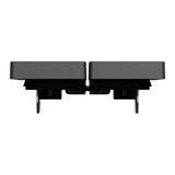 Merten Doppelwippe für Serien- und Doppeltaster-Einsatz, 2-fach, Abdeckung anthrazit, Retail