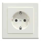 Merten Schutzkontaktsteckdose mit Schraubklemme weiß (glänzend), Retail