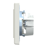 Merten Schutzkontaktsteckdose mit Schraubklemme weiß (glänzend), Retail