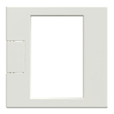 Merten Zentralplatte für Raumtemperaturregler mit Netztrennung, glänzend, Thermoplast weiß (glänzend), Retail