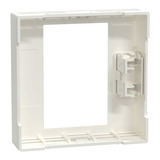 Merten Zentralplatte für Raumtemperaturregler mit Netztrennung, glänzend, Thermoplast weiß (glänzend), Retail