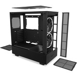 NZXT H5 Elite All Black, Tower-Gehäuse schwarz, Tempered Glass