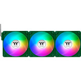 Thermaltake CT140 EX ARGB Sync PC Cooling Fan Racing Green, Gehäuselüfter grün, 3er-Pack, 140 mm