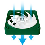 Thermaltake CT140 EX ARGB Sync PC Cooling Fan Racing Green, Gehäuselüfter grün, 3er-Pack, 140 mm