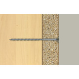 fischer Spanplattenschraube ClassicFast II 4,5x70 Senkkopf TX 200 Stück, mit Teilgewinde, verzinkt