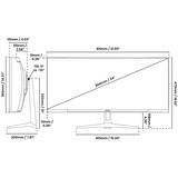 Arozzi Nova 34T2K165, Gaming-Monitor 86.4 cm (34 Zoll), weiß, UWQHD, VA, Curved, HDMI, DP, Lautsprecher, 165Hz Panel